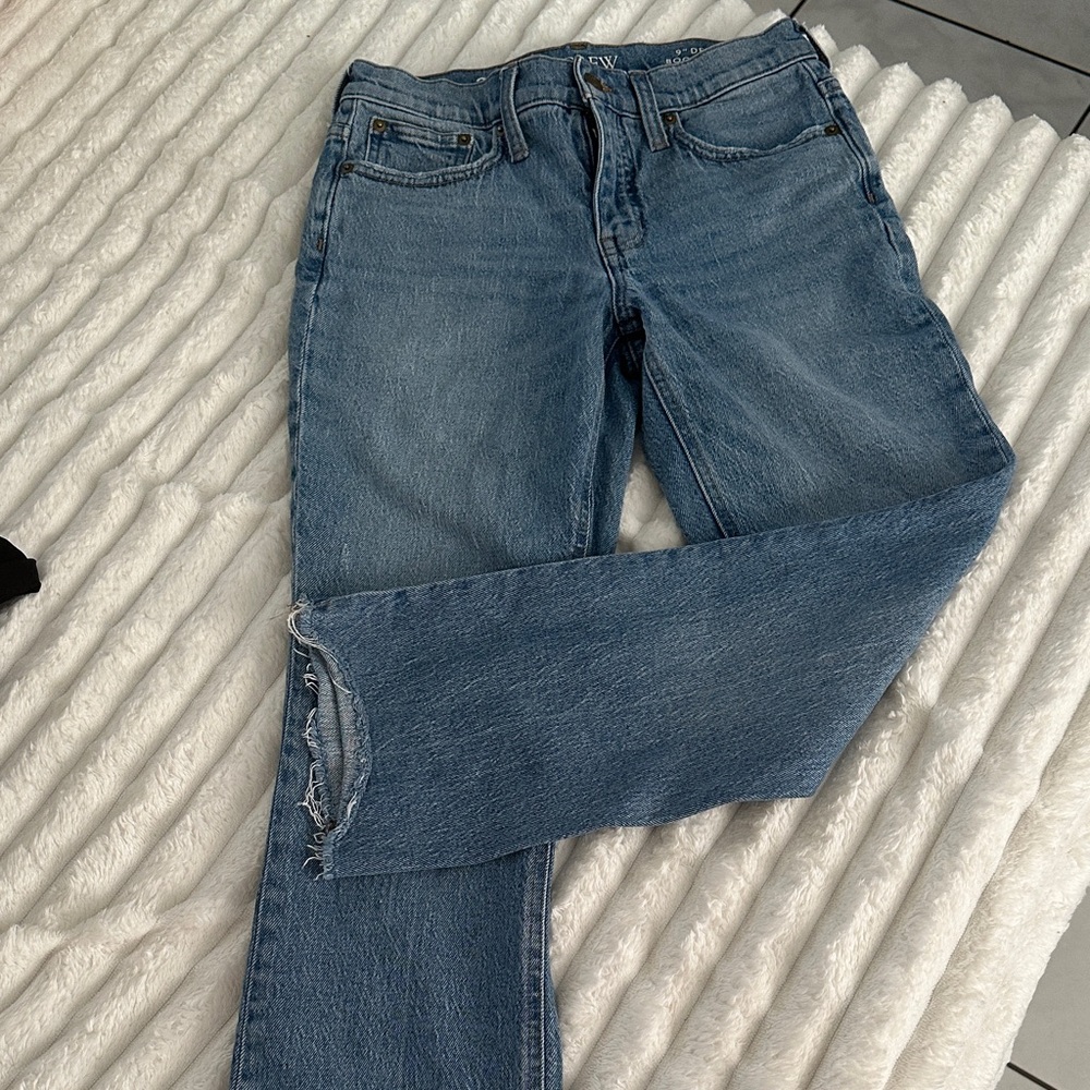 J. Crew Women's Straight Leg Jeans in Blue